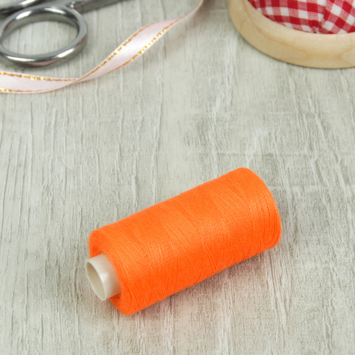 Нитки 40/2, 300м, №628, неон оранжевый