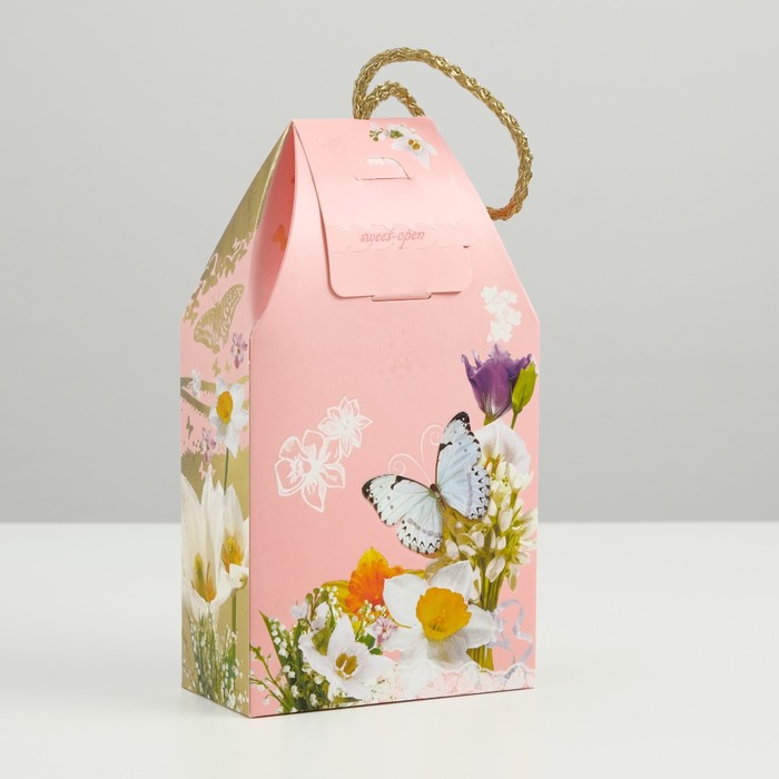 Подарочная коробка "Самой прекрасной", сборная, 19,5 х 11 х 5,5 см