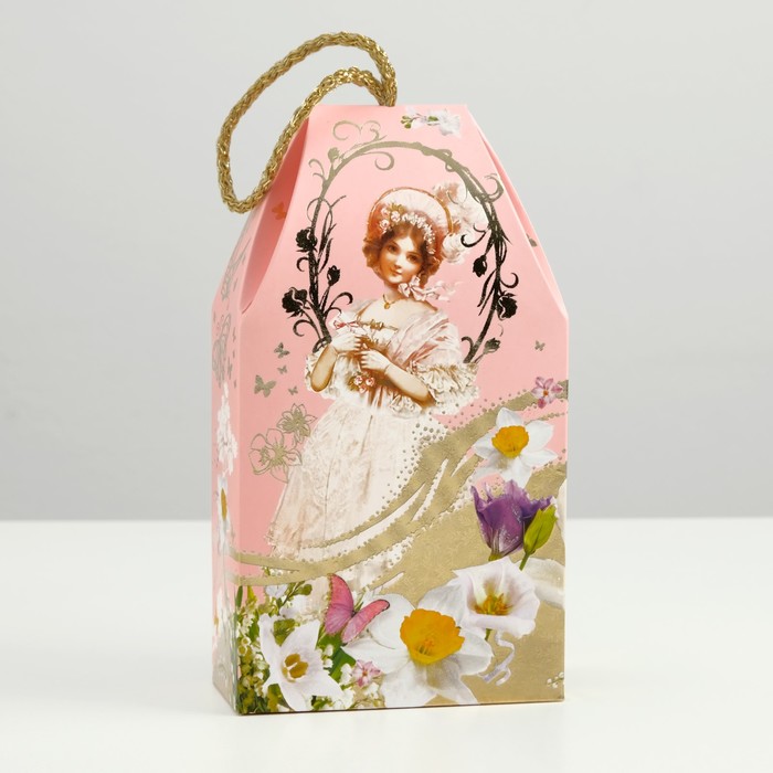 Подарочная коробка "Самой прекрасной", сборная, 19,5 х 11 х 5,5 см