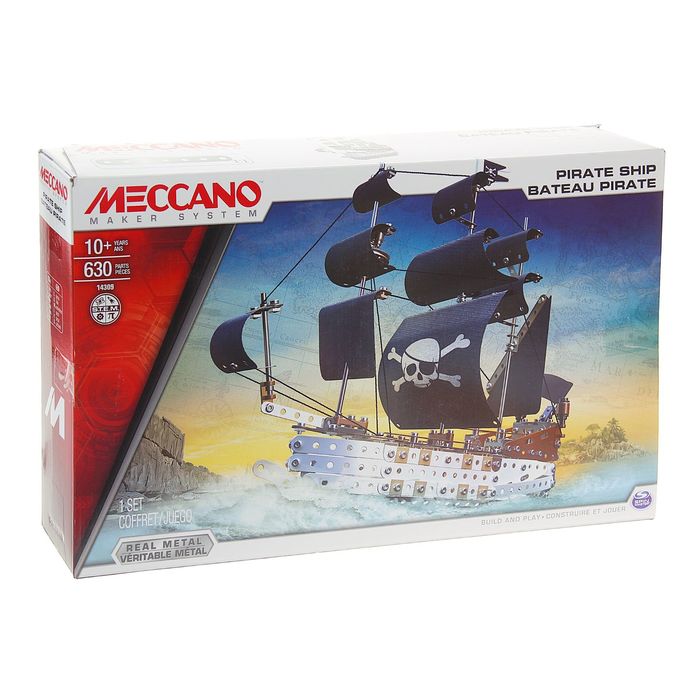 Конструктор "Пиратский корабль", 640 деталей