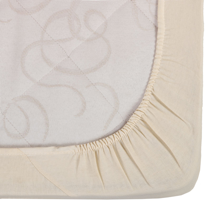 Простыня на резинке "Этель" Крем-брюле, размер 160х200 + 20 см