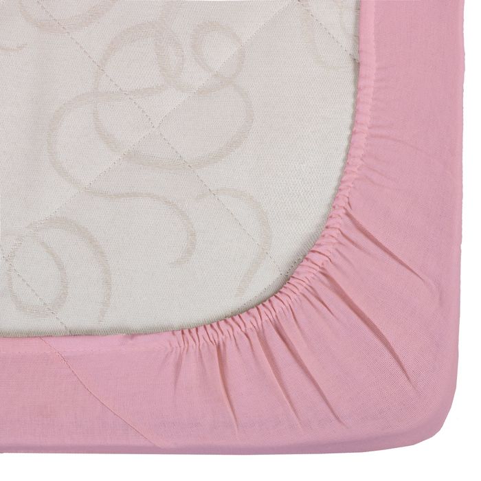 Простыня на резинке "Этель" Сирень, размер 160х200 + 20 см