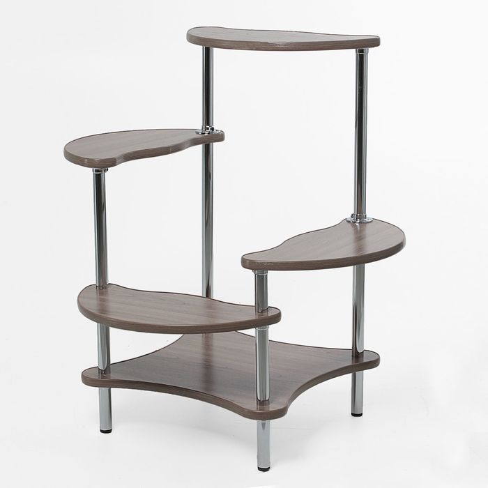 Полка для цветов "Оникс", цвет ясень шима тёмный