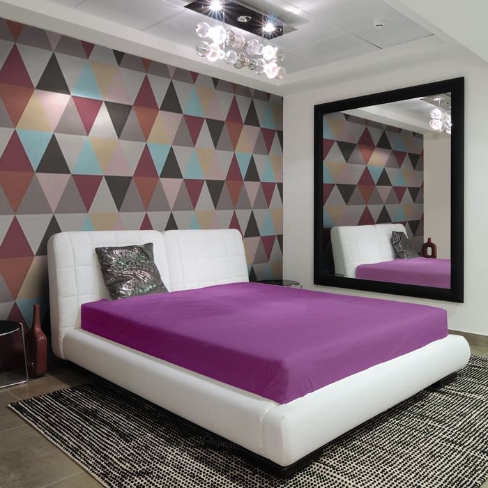 Простыня на резинке "Этель" Орхидея, размер 180х200 + 20 см