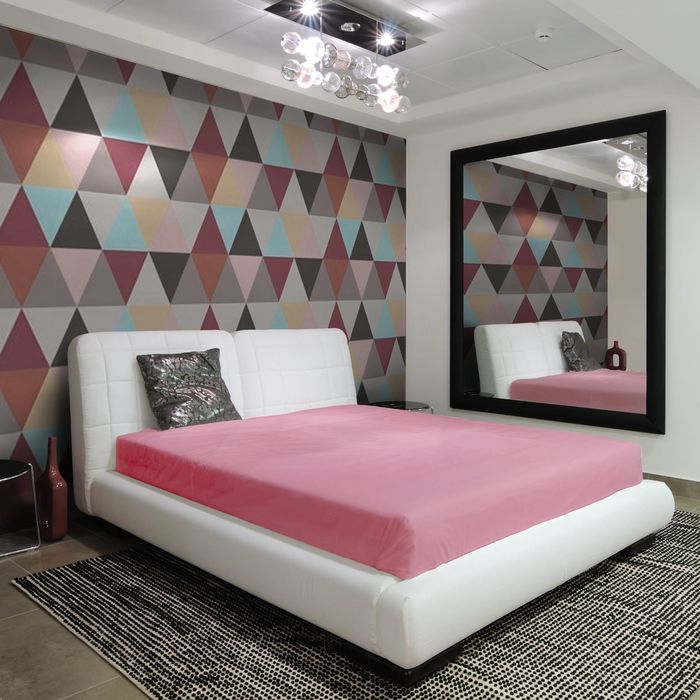 Простыня на резинке "Этель" Сирень, размер 140х200 + 20 см