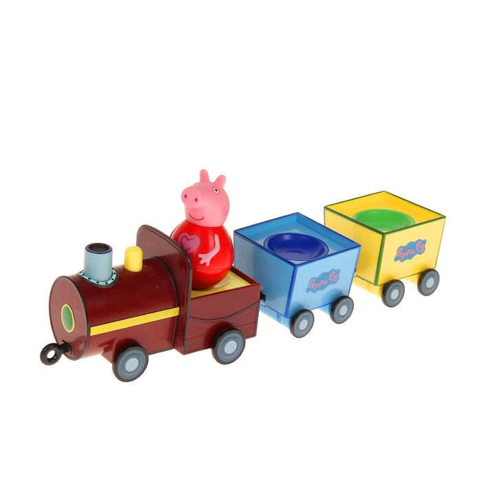 Игровой набор "Поезд Пеппы-неваляшки"