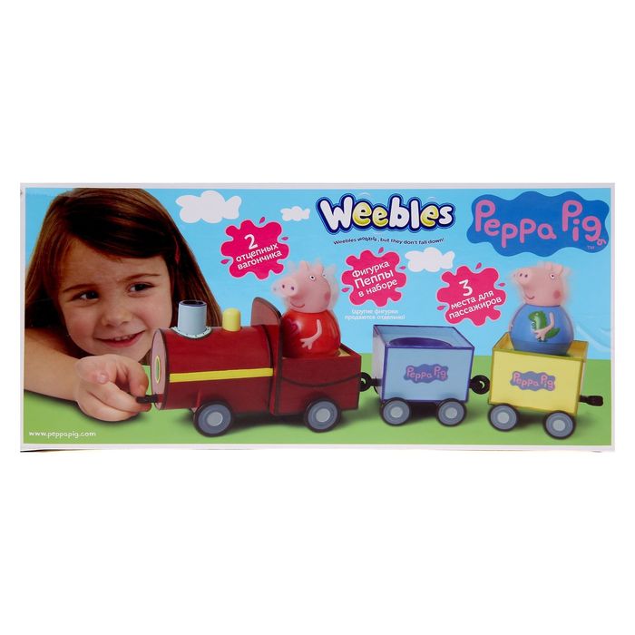 Игровой набор "Поезд Пеппы-неваляшки"