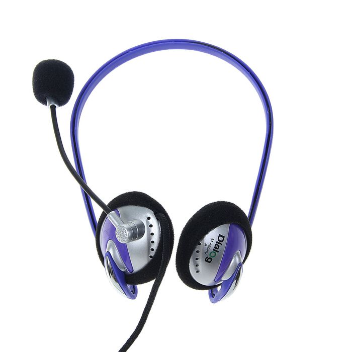 Гарнитура Dialog M-460HV, компьютерная, регулировка громкости, фиолетовая