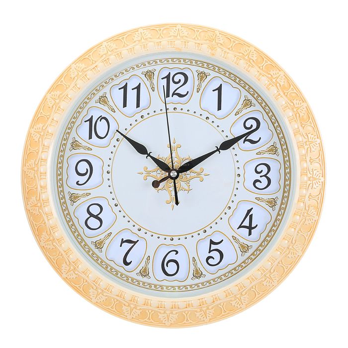 Часы настенные круглые "Крем-брюле", d=38 см