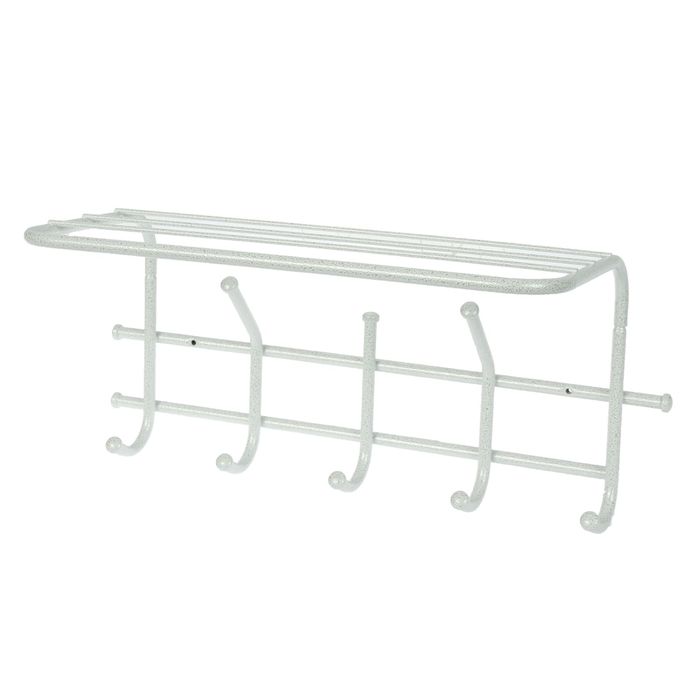 Вешалка с полкой &quot;ЭРА-5&quot;, цвет белое серебро