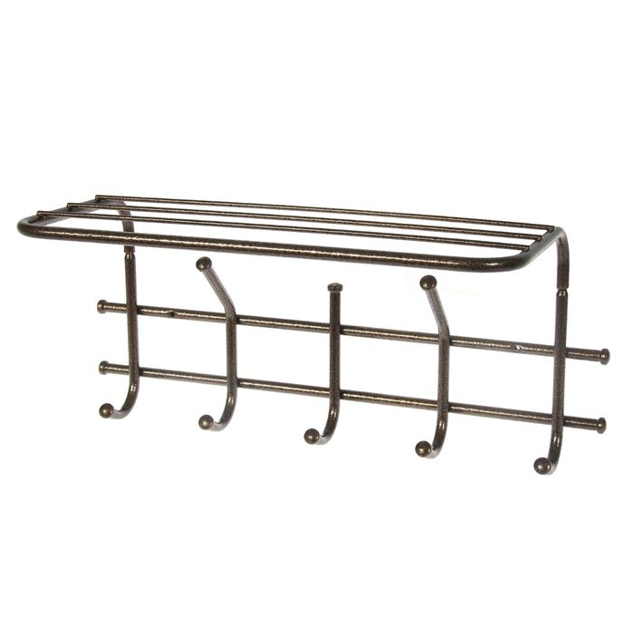 Вешалка с полкой &quot;Эра-5&quot;, цвет медный антик