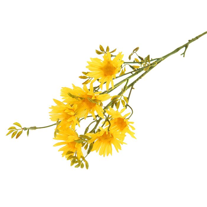 Цветы искусственные "Ромашка Пиретрум" жёлтая