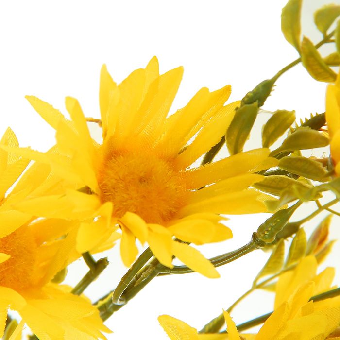 Цветы искусственные "Ромашка Пиретрум" жёлтая