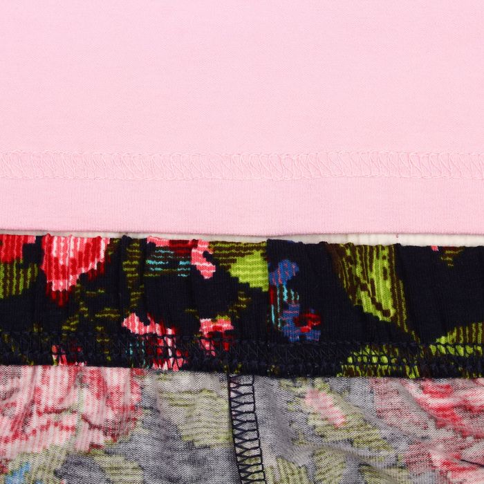 Комплект женский (футболка, бриджи), размер 54, кулирка/фуллайкра, цвет персик/синий (8015)