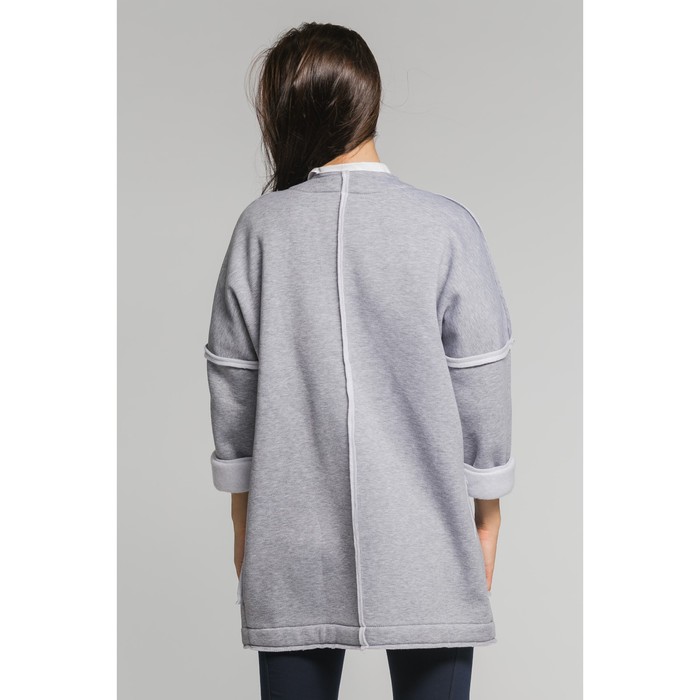 Кардиган женский с начесом М-248-051 меланж, р-р 46