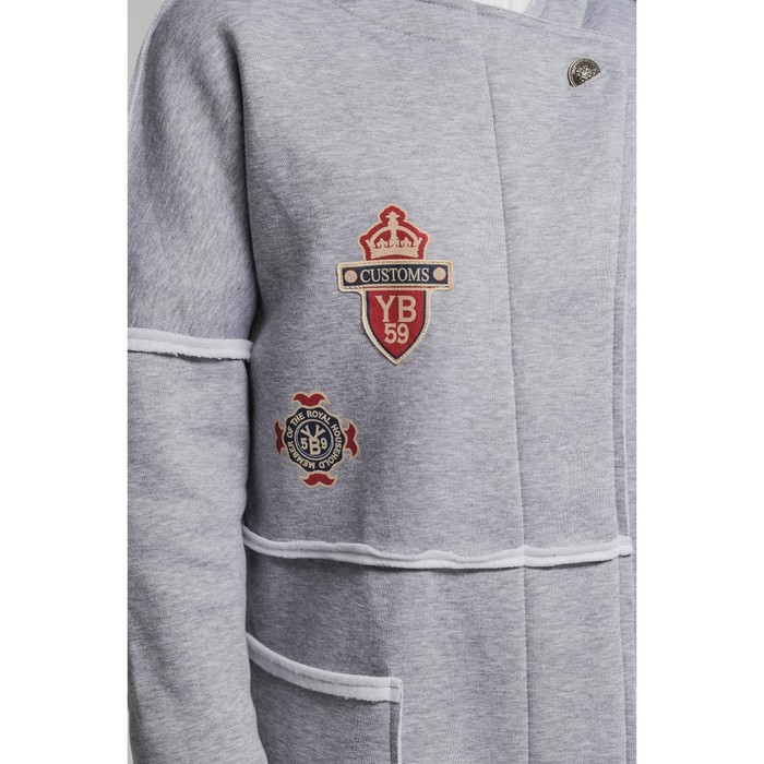 Кардиган женский с начесом М-248-051 меланж, р-р 42