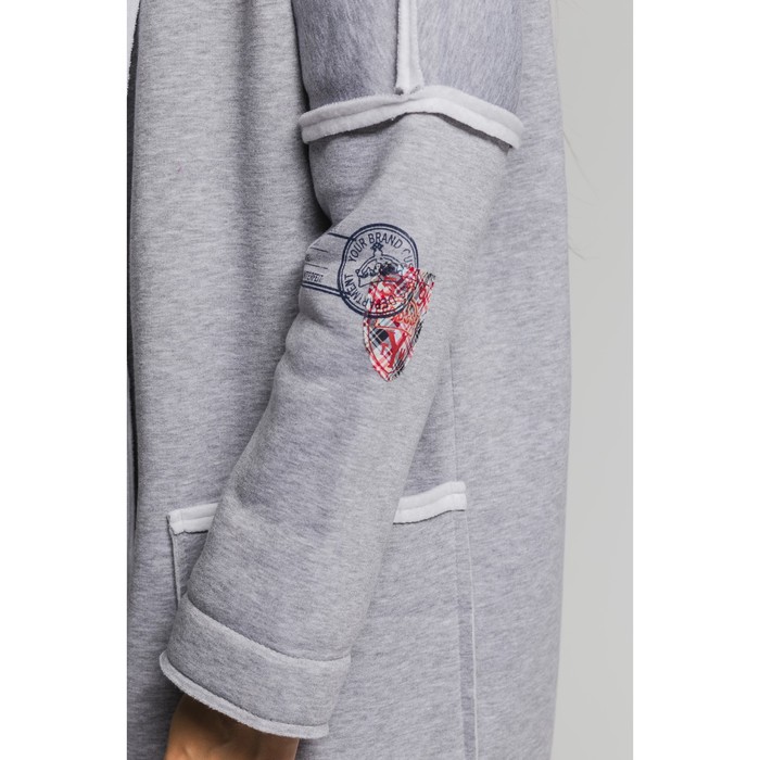 Кардиган женский с начесом М-248-051 меланж, р-р 42