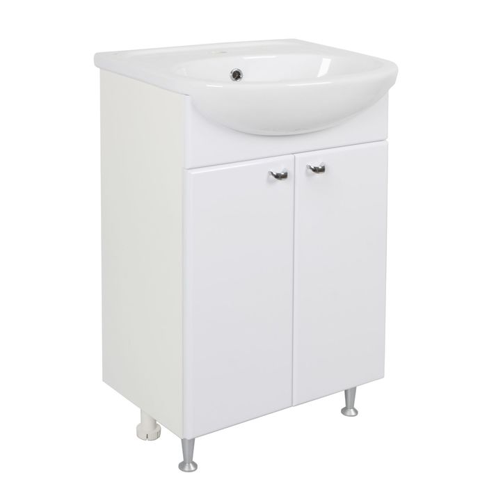 Комплект тумба "Лидер 55" с раковиной Арго 55