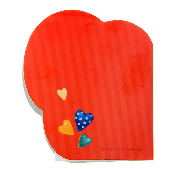 Сувенир валентинка с гофрой "Тебе..." (зайка), 14,2 х 8,1 см