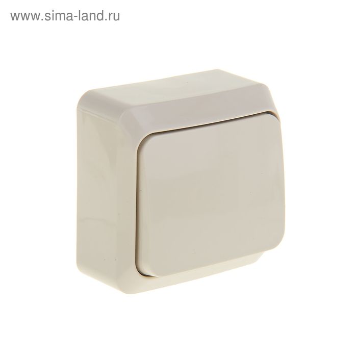 

Выключатель SE "Этюд", 10 А, 1 клавиша, IP20, накладной, кремовый, BA10-001K