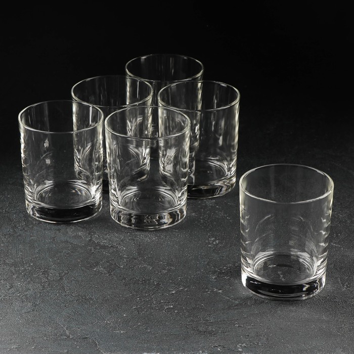 Набор стеклянных стаканов, 240 мл, 6 шт набор стеклянных стаканов для пива pub 412 мл 2 шт