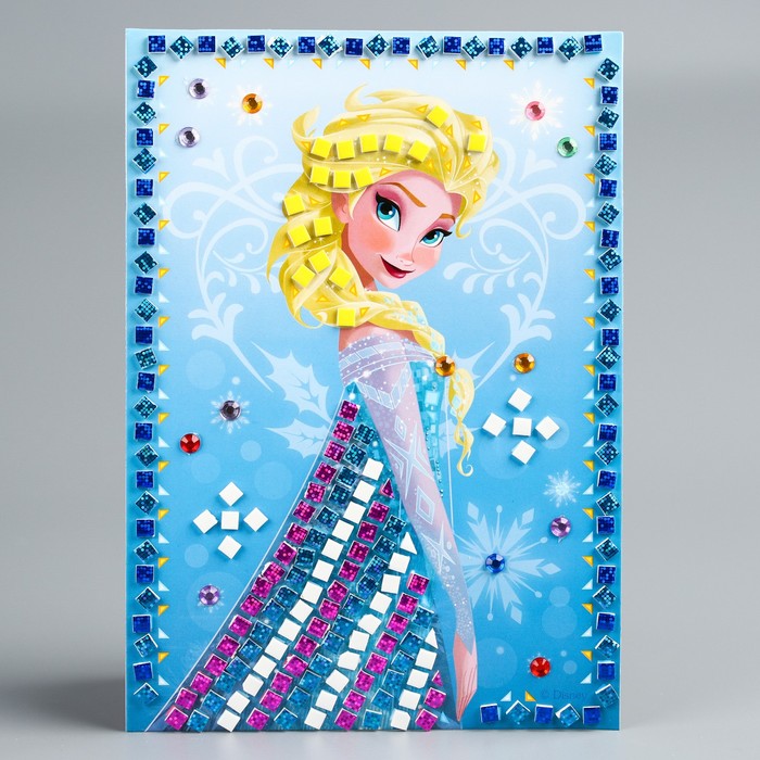 Мозаика стикерная, Холодное сердце, EVA стикеры + карточка для гадания