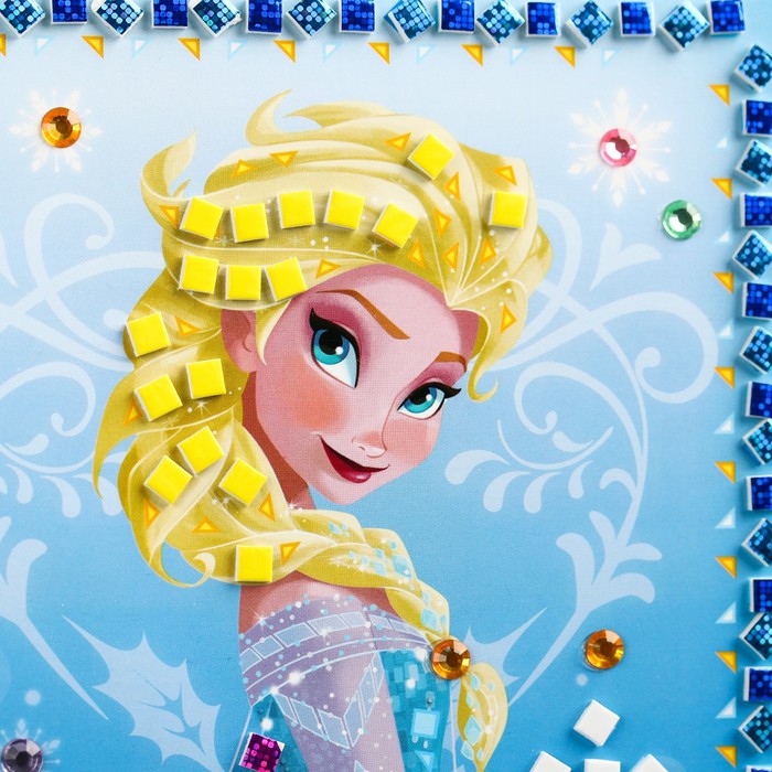 Мозаика стикерная, Холодное сердце, EVA стикеры + карточка для гадания