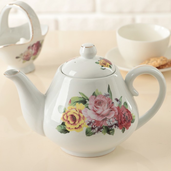 Чайник заварочный 900 мл "Пышный букет"