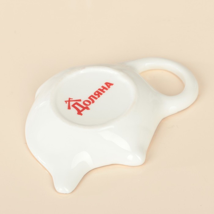 Подставка под чайный пакетик 9х6,5 см "Цветочный парк"