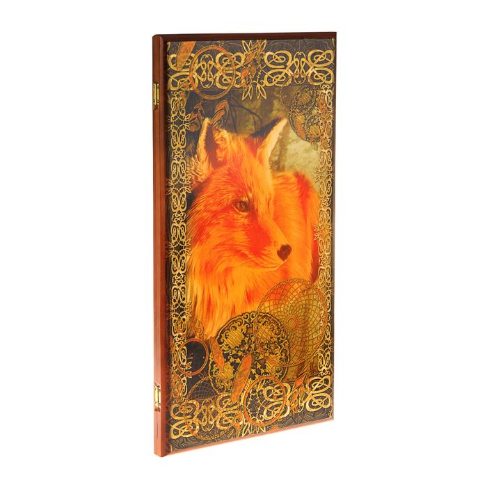 Нарды-шашки "Лис" (доска дерево 60х60 см)