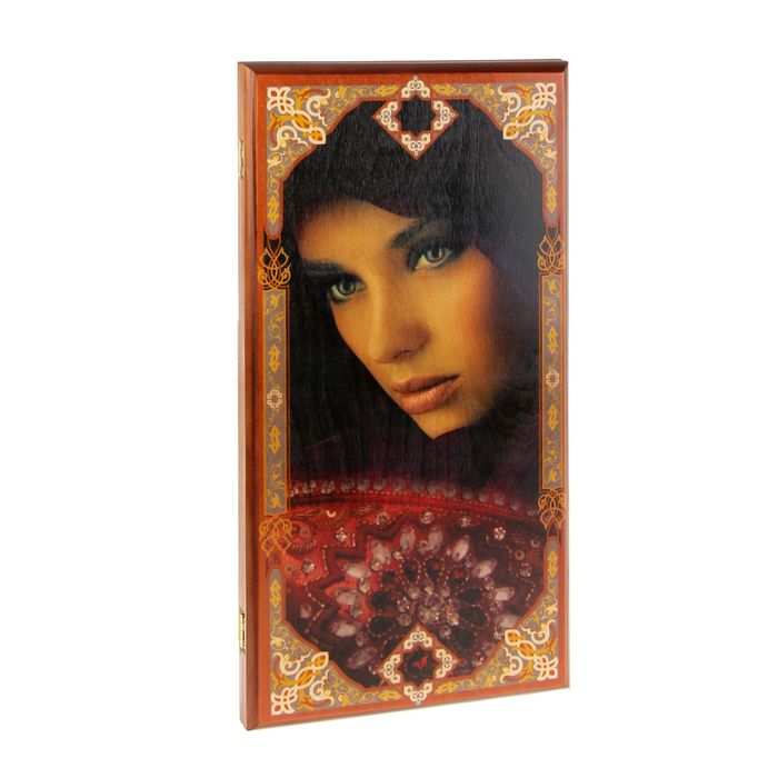 Нарды-шашки "Красавица 2" (доска дерево 60х60 см)