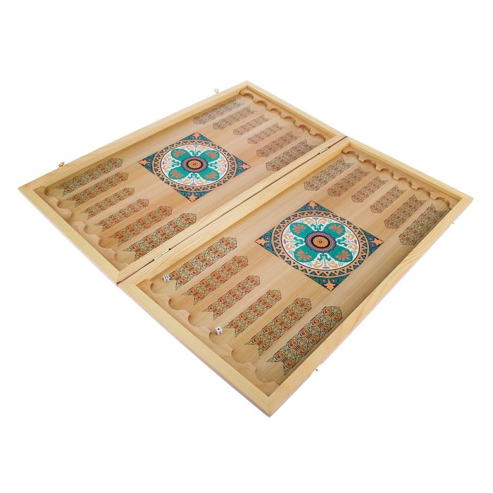 Нарды-шашки "Лис" (доска дерево 40х40 см)