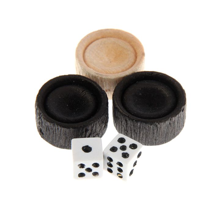 Нарды-шашки "Рысь" (доска дерево 40х40 см)