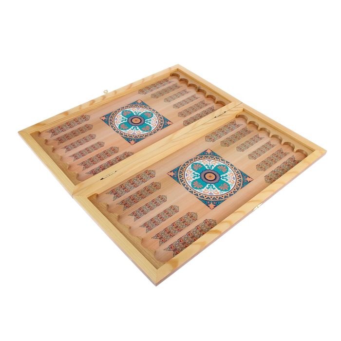 Нарды-шашки "Лошади" (доскка дерево 40х40 см)