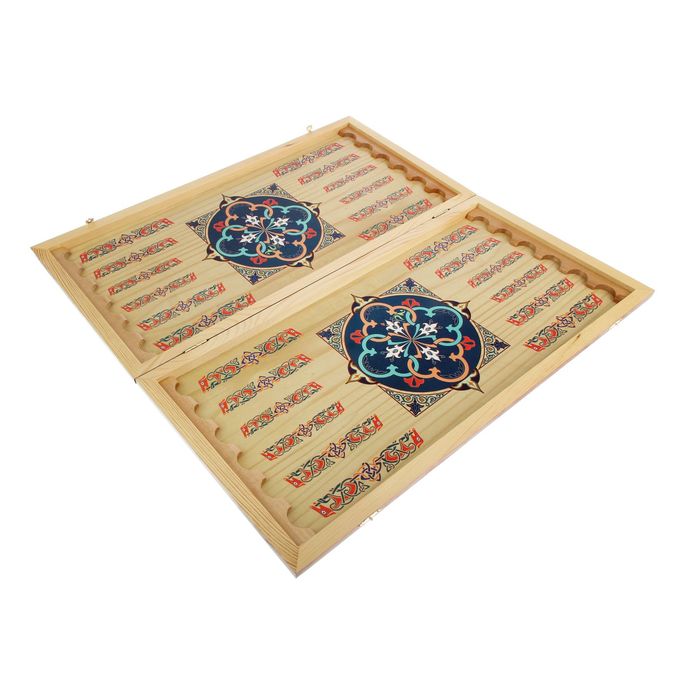 Нарды-шашки "Черный Ягуар" (доска дерево 60х60 см)