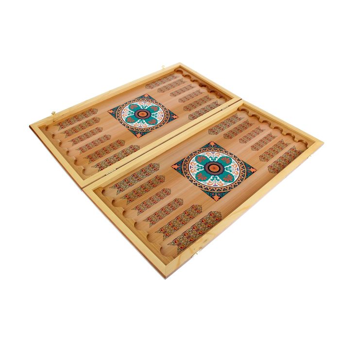 Нарды-шашки "Black Horse" (доска дерево 60х60 см)