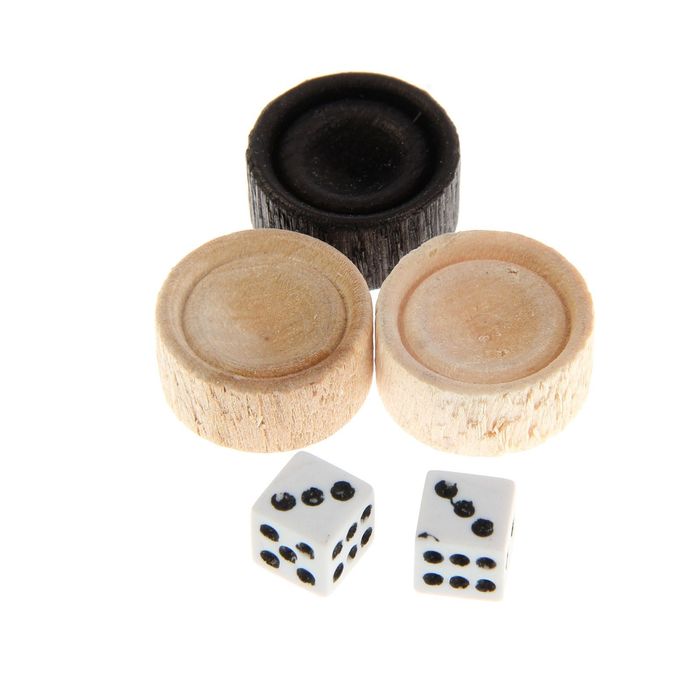 Нарды-шашки "Викинги" (доска дерево 40х40 см)