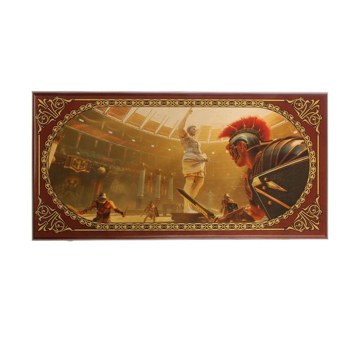 Нарды-шашки "Аве Цезарь" (доска дерево 50х50 см)