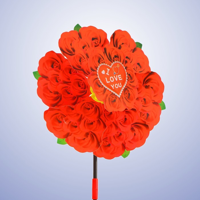 Ветерок "Цветы любовь", цвета МИКС