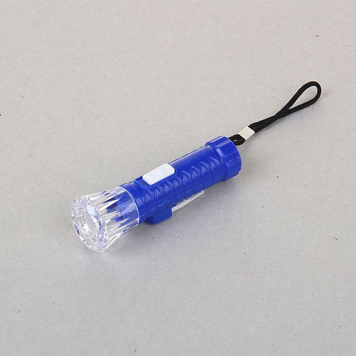 Фонарик свет на верёвке "Огонёк" МИКС