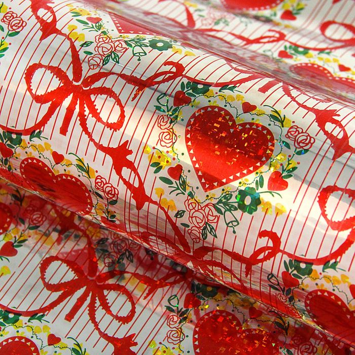 Пленка голография "Сердца", 70 х 100 см