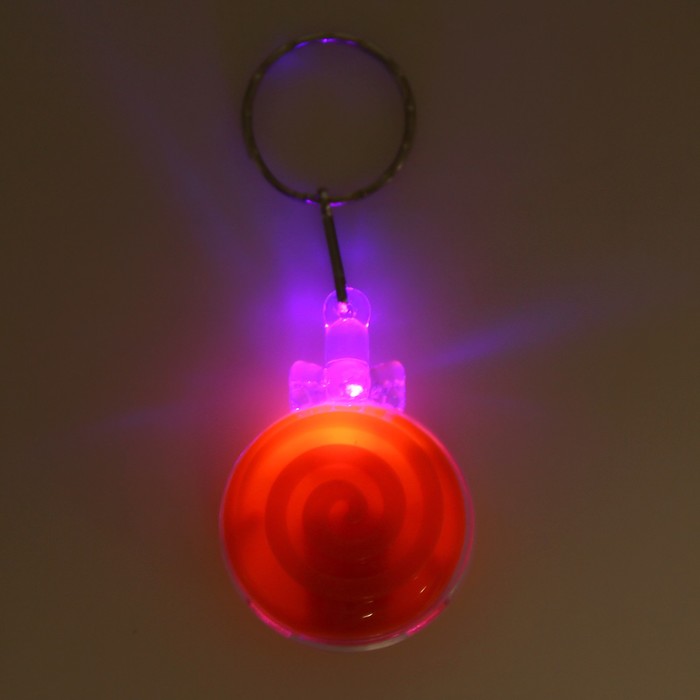 Фонарик свет на кольце "Леденец" МИКС