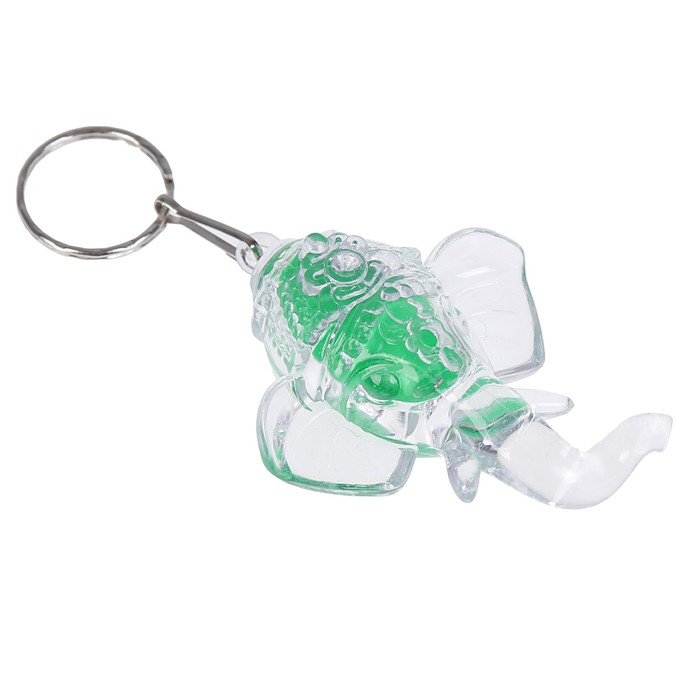 Фонарик свет на кольце "Голова слона" МИКС