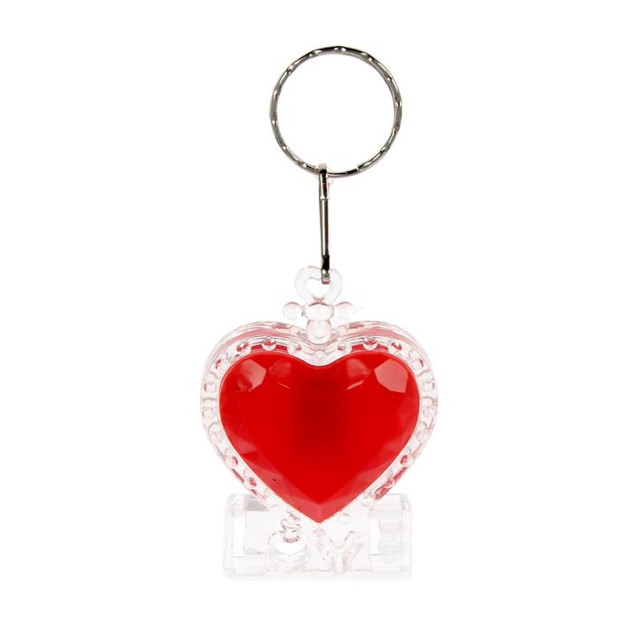 Световой брелок "Сердце в ажуре", МИКС