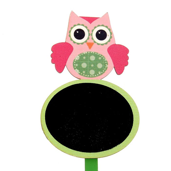 Сувенир на палочке "Совушка" с доской для записей, цвета МИКС