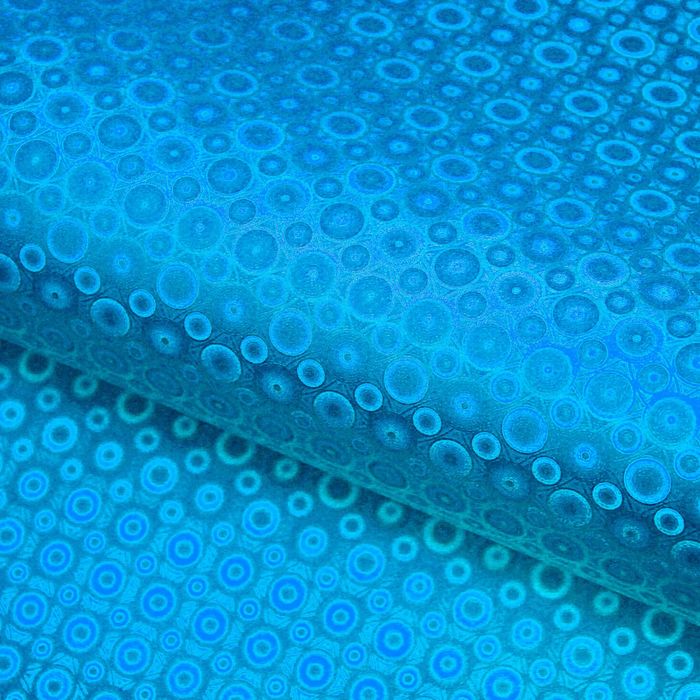Пленка голография "Капли", бирюзовый, 50 х 70 см