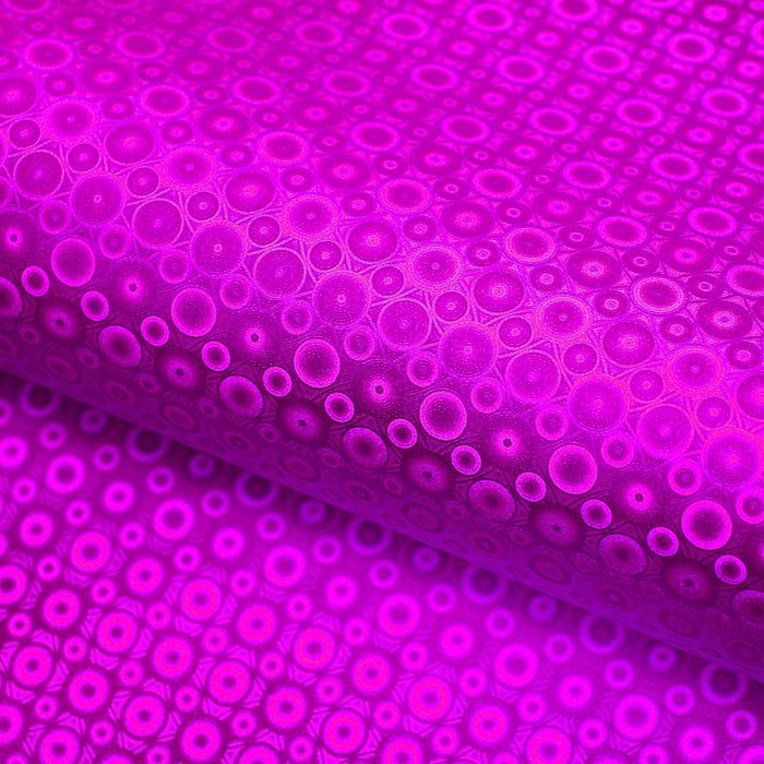 Пленка голография "Капли", розовый, 50 х 70 см