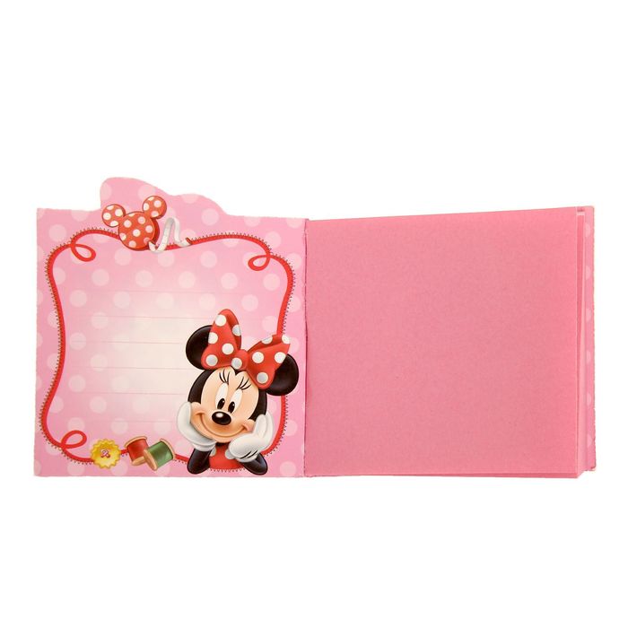 Набор пластиковая ручка и блок с отрывными листами "Самой милой девочке на свете", Минни Маус