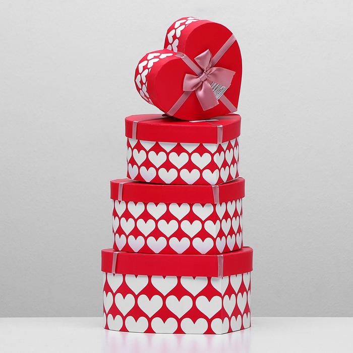 Набор коробок 4в1, 23,5 х 22 х 11,5 - 14 х 14,5 х 7,5 см