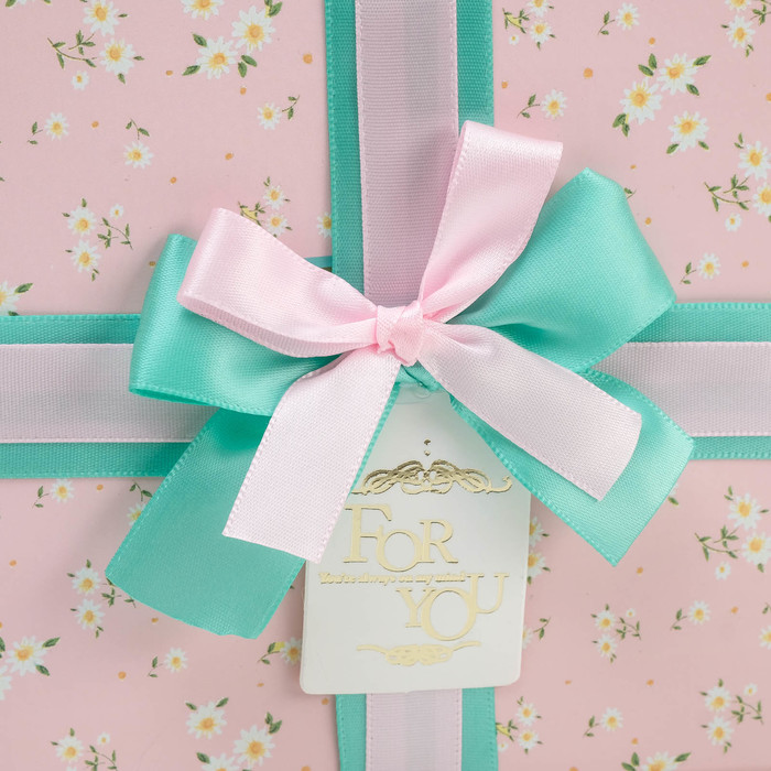 Набор коробок 3в1 "Цветочная поляна", розовый, 28,5 х 21,5 х 12,5 - 20,5 х 13,5 х 10 см